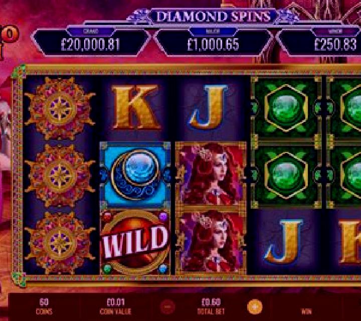 Volcano Queen Diamond Spins slot game