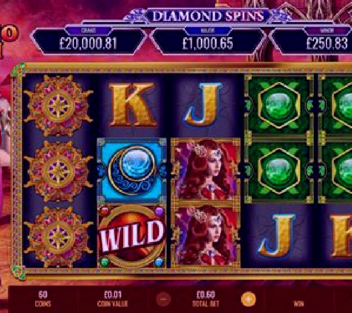 Volcano Queen Diamond Spins slot machine