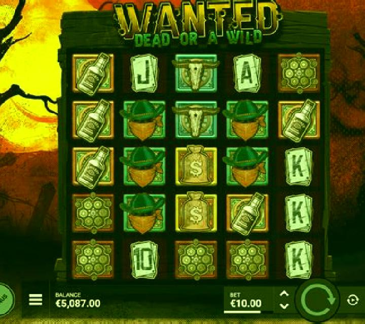 Wanted Dead or a Wild slot