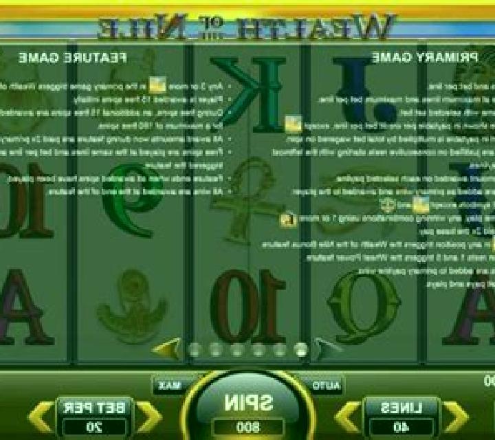 Wealth of the Nile online slot