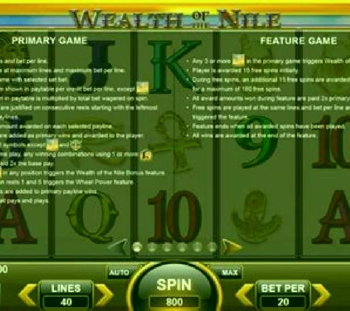 Wealth of the Nile slot