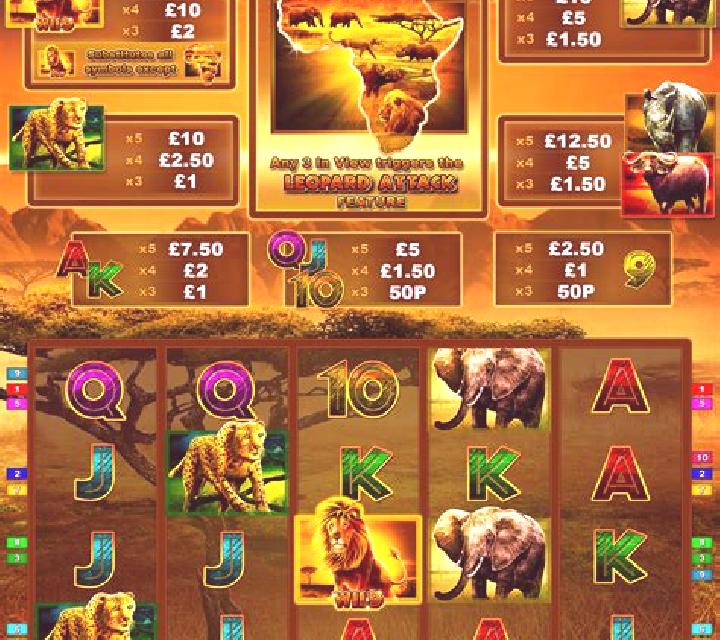 Wild Adventure - Big 5 Leopard Edition slot machine