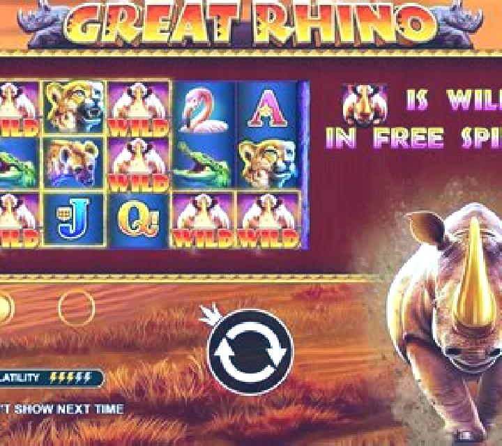 Wild Rhino slot game