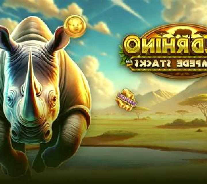 Wild Rhino Stampede Stacks slot game