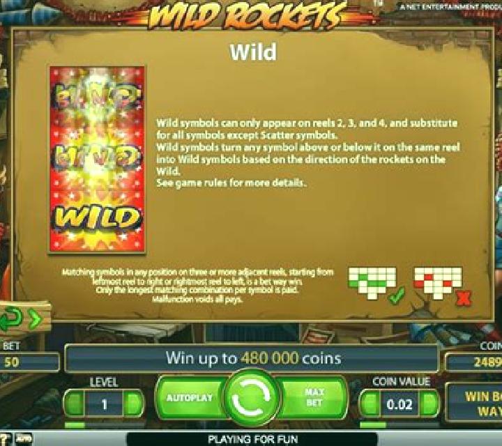 Wild Rockets slot machine