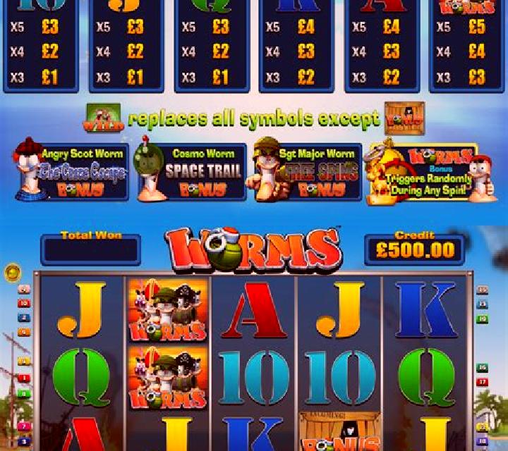 Worms (Blueprint) slot