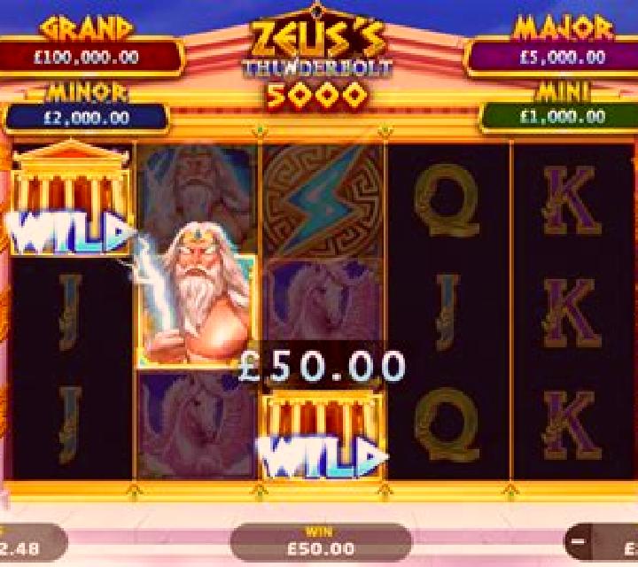 Zeus s Thunderbolt slot machine