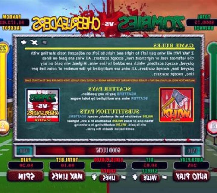 Zombies vs Cheerleaders slot